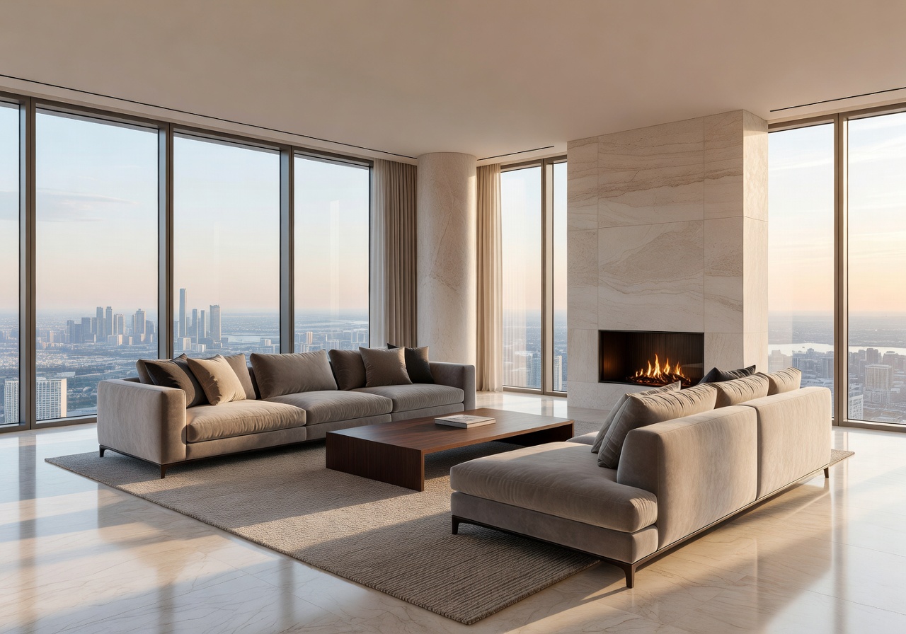 Aurelia Penthouse Living Room