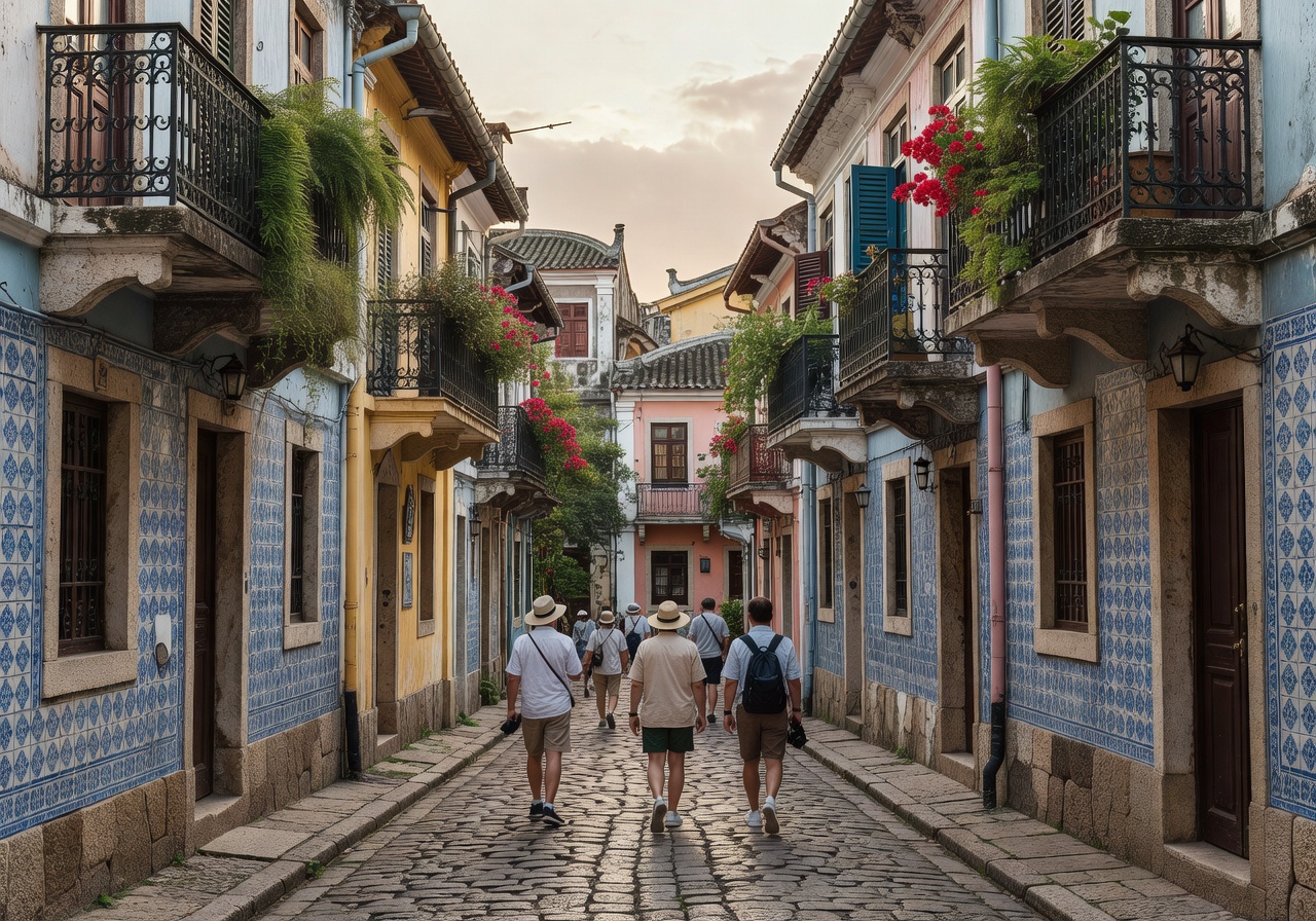 Macau historical city walk